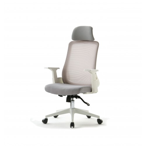 뉴맥스 체어(화이트바디)_그레이