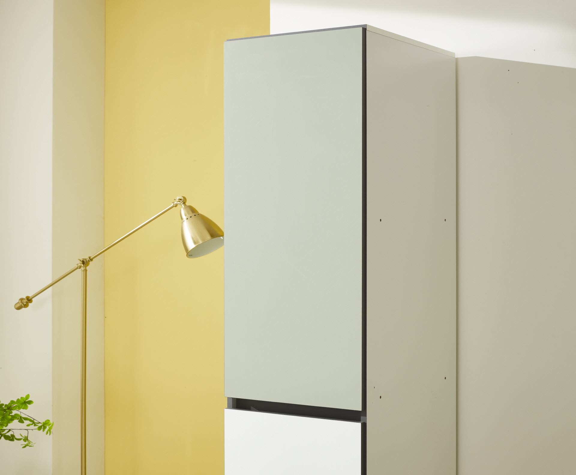 비크 400 주방수납장-올리브그린