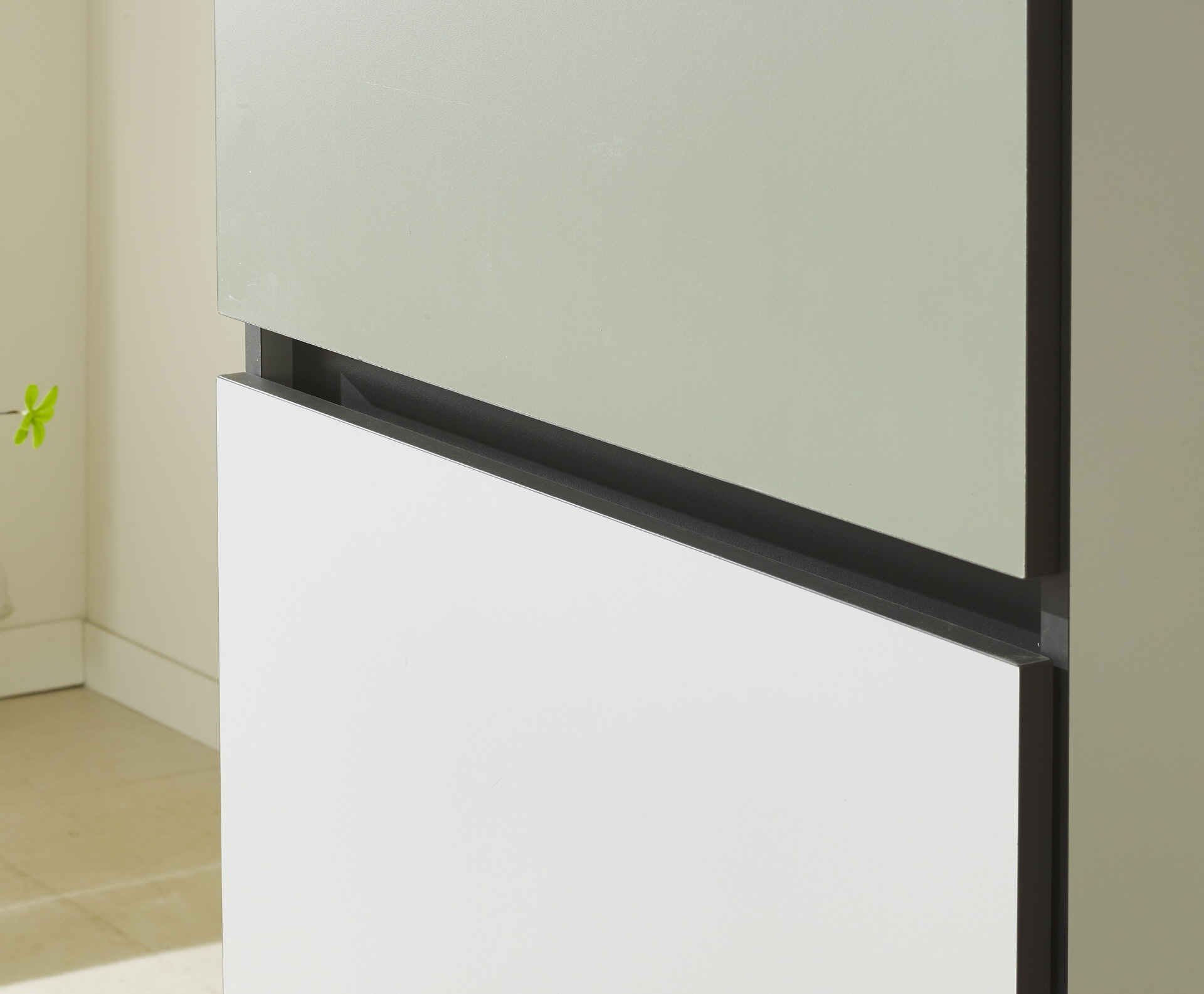 비크 600 주방수납장-올리브그린