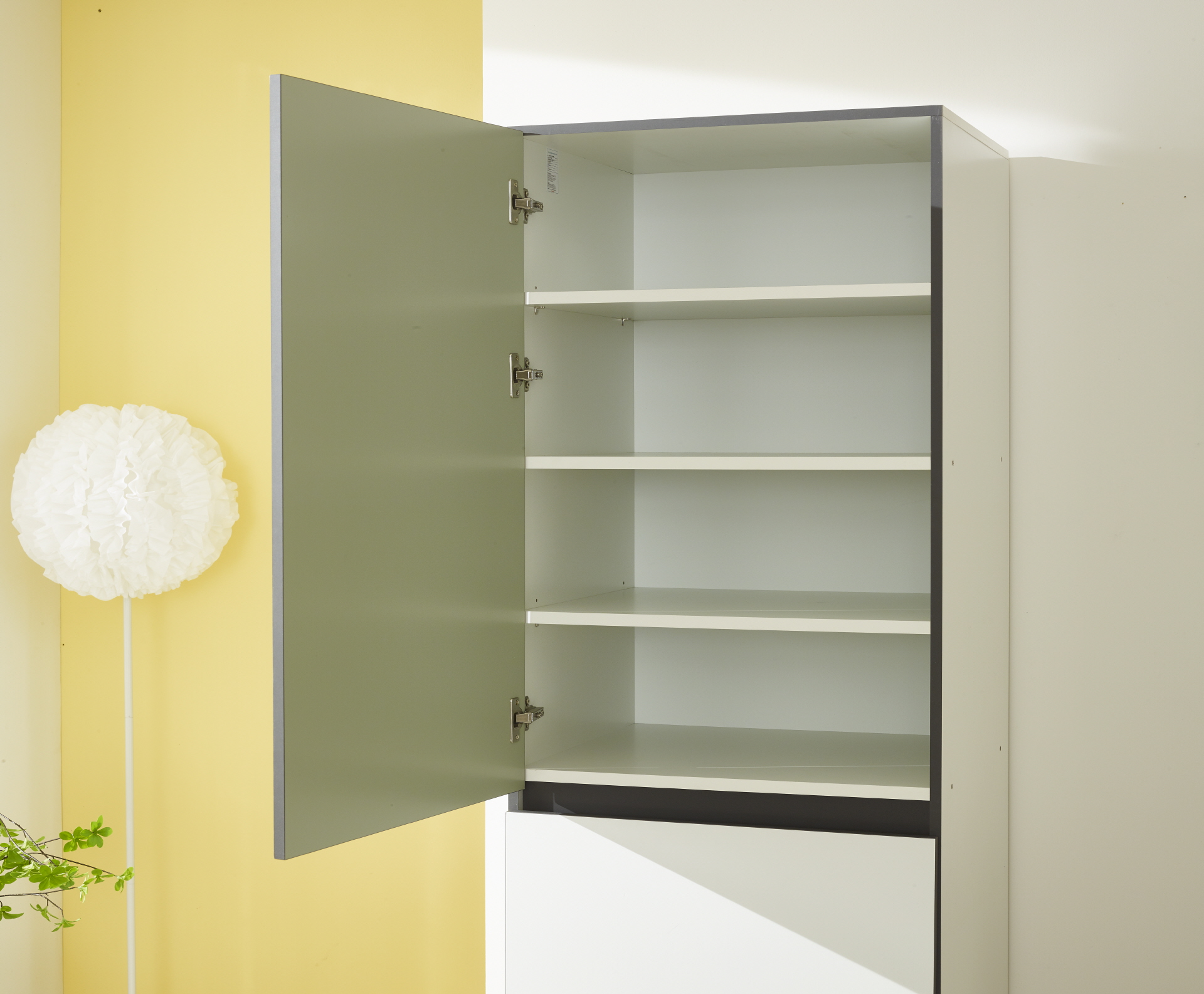 비크 600 주방수납장-올리브그린