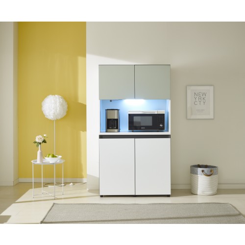 비크 990 주방수납장-올리브그린