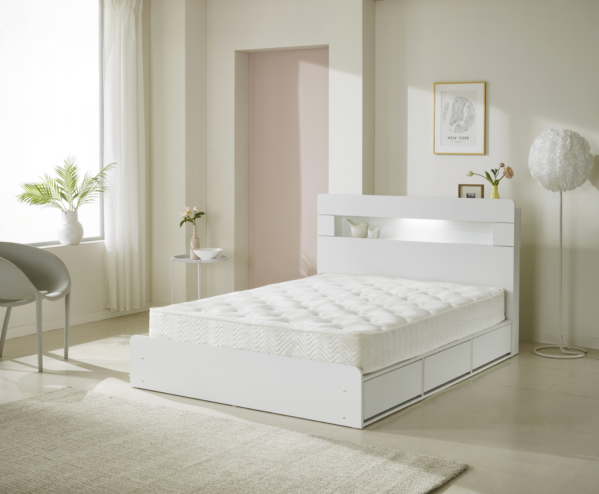 플랜 침대프레임(Q)