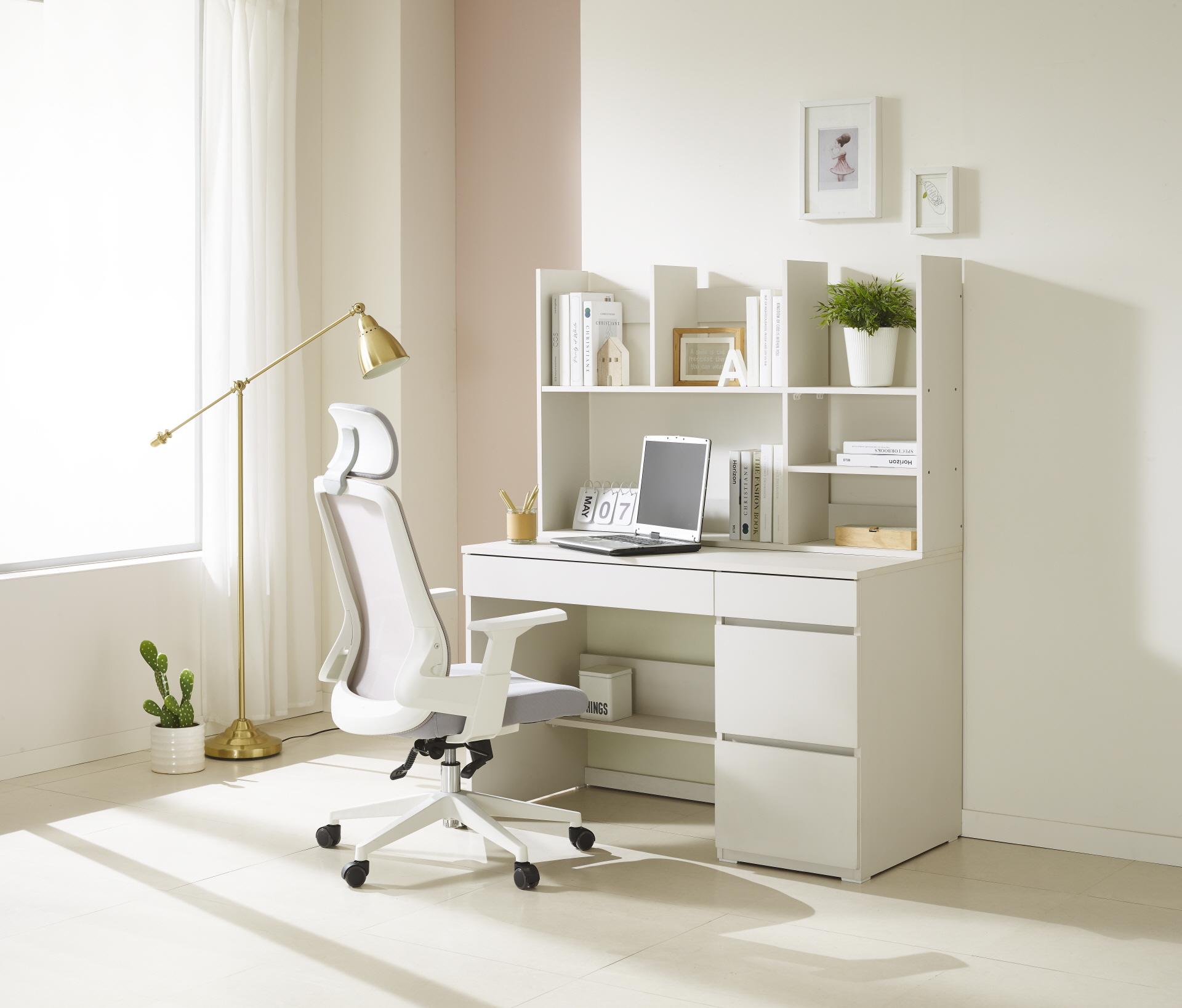 플랜 전면책상세트