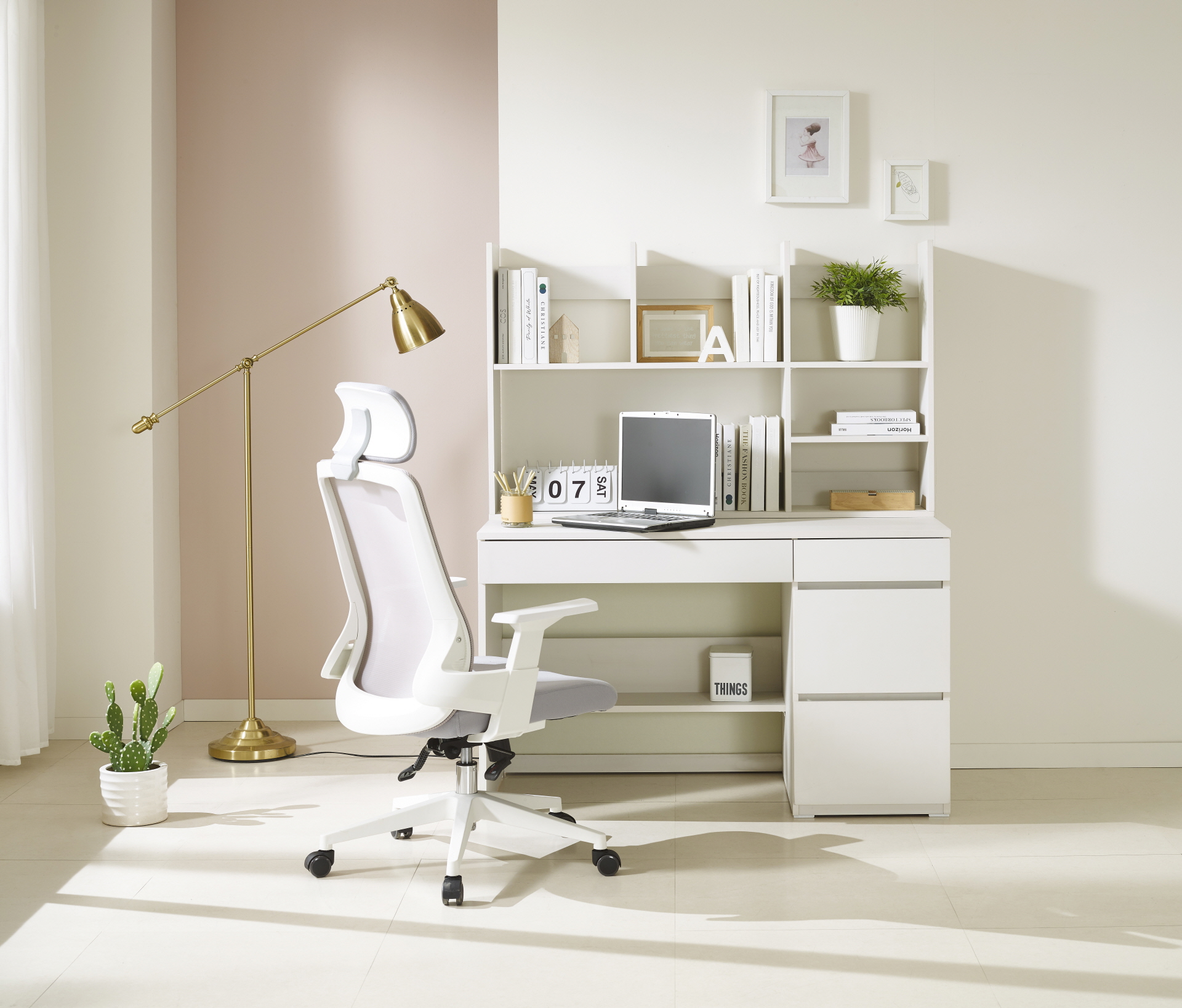 플랜 전면책상세트