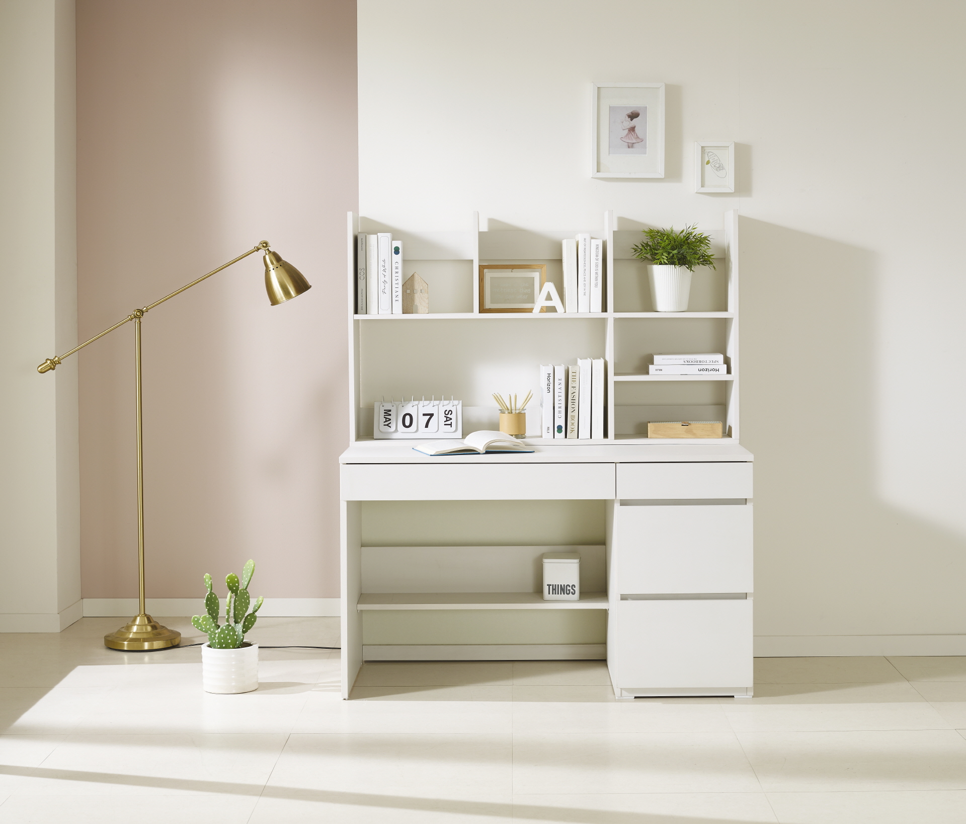 플랜 전면책상세트