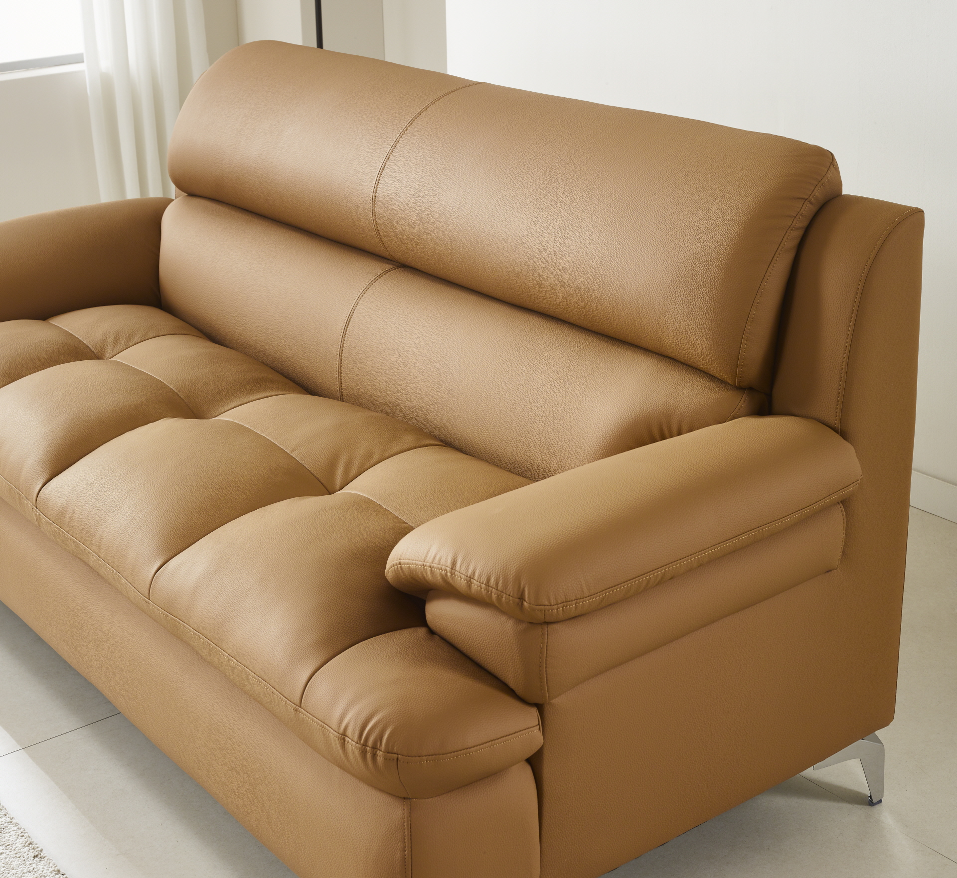 콤마 3인소파(카멜) [03.06 (금) 배송 가능]