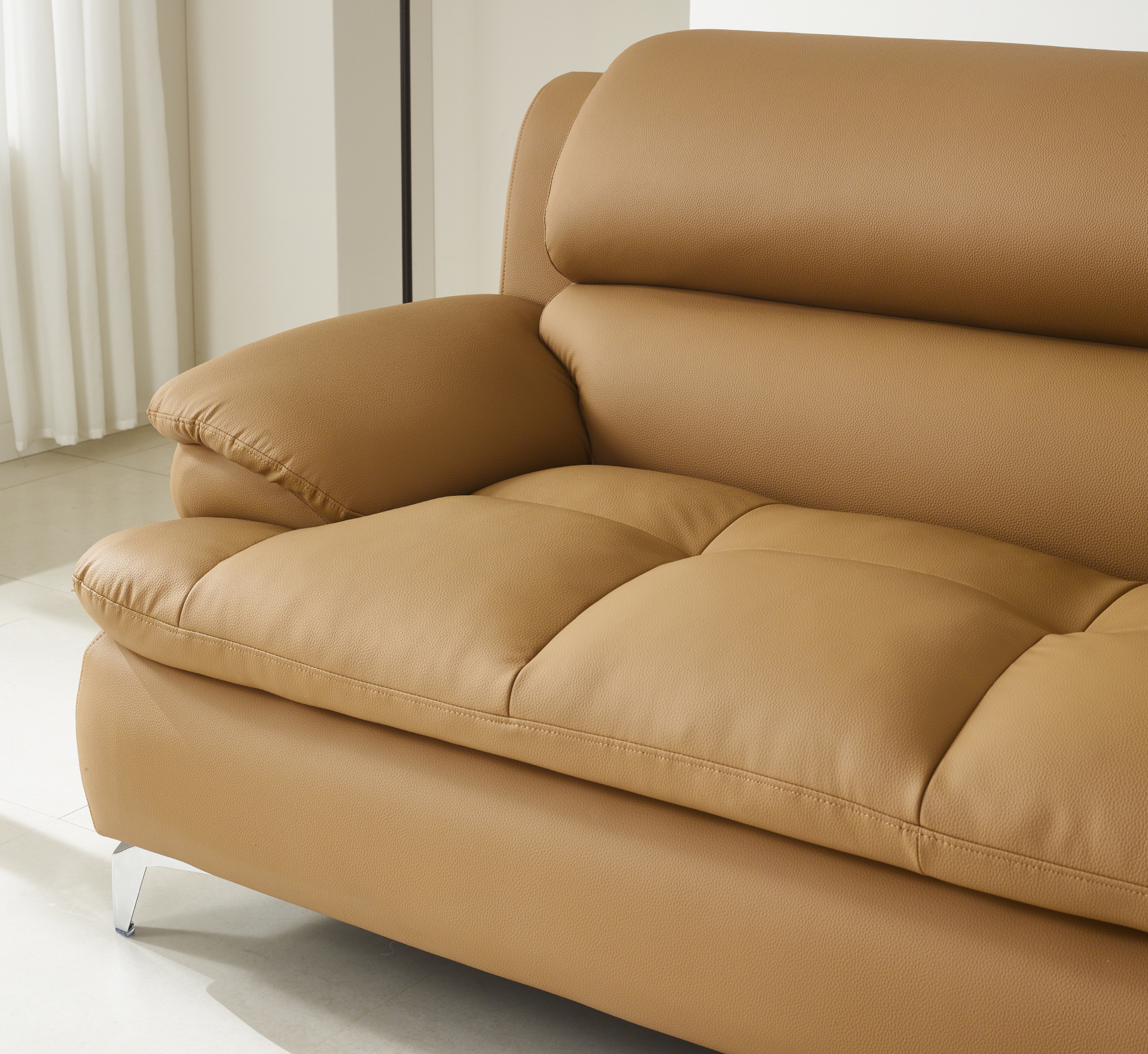 콤마 3인소파(카멜) [03.06 (금) 배송 가능]