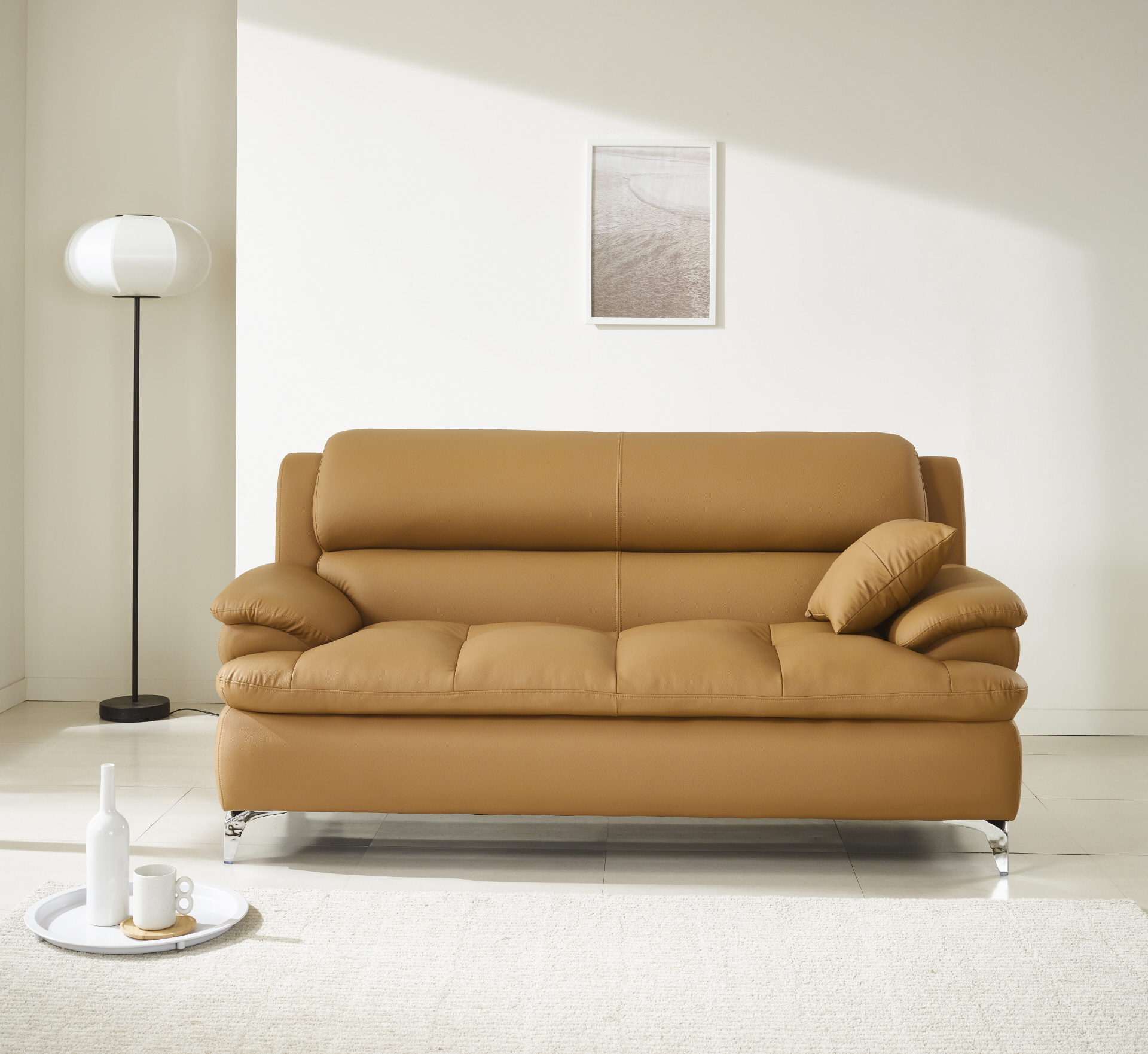 콤마 3인소파(카멜) [03.06 (금) 배송 가능]