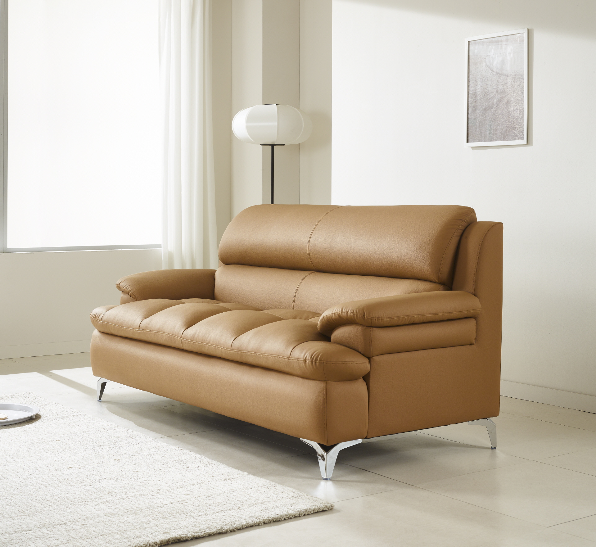 콤마 3인소파(카멜) [03.06 (금) 배송 가능]