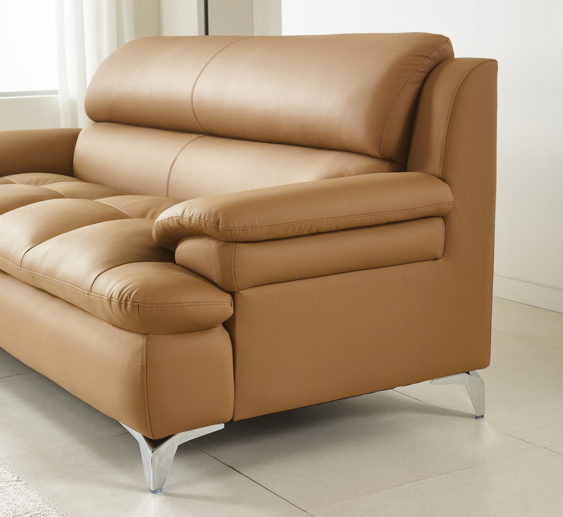 콤마 3인소파(카멜) [03.06 (금) 배송 가능]