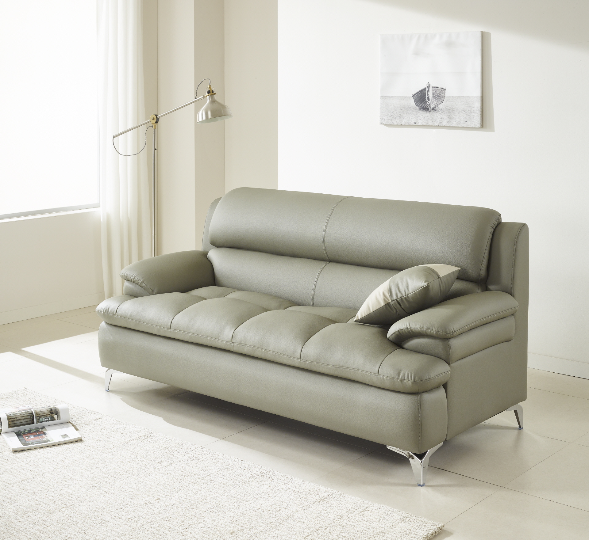 콤마 3인소파(그레이)