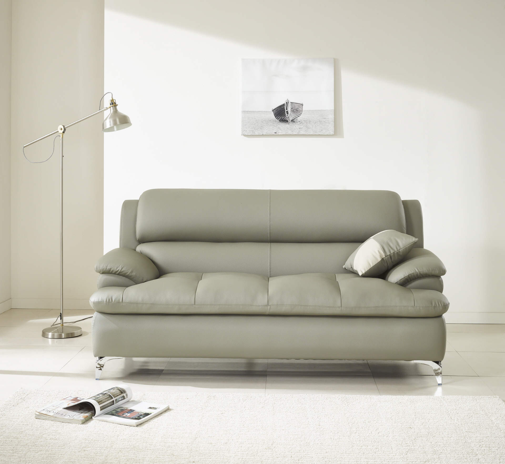 콤마 3인소파(그레이)