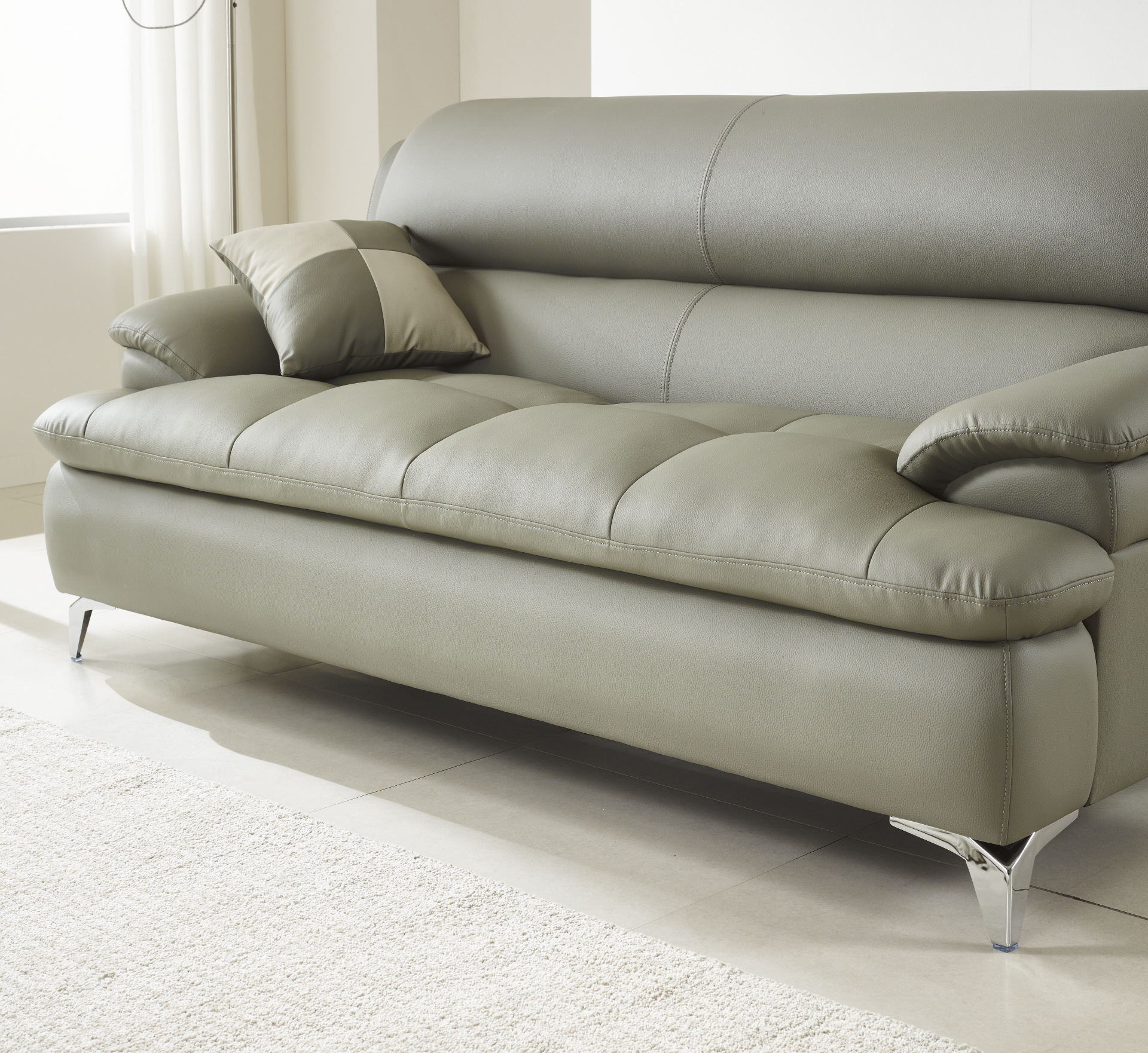 콤마 3인소파(그레이)